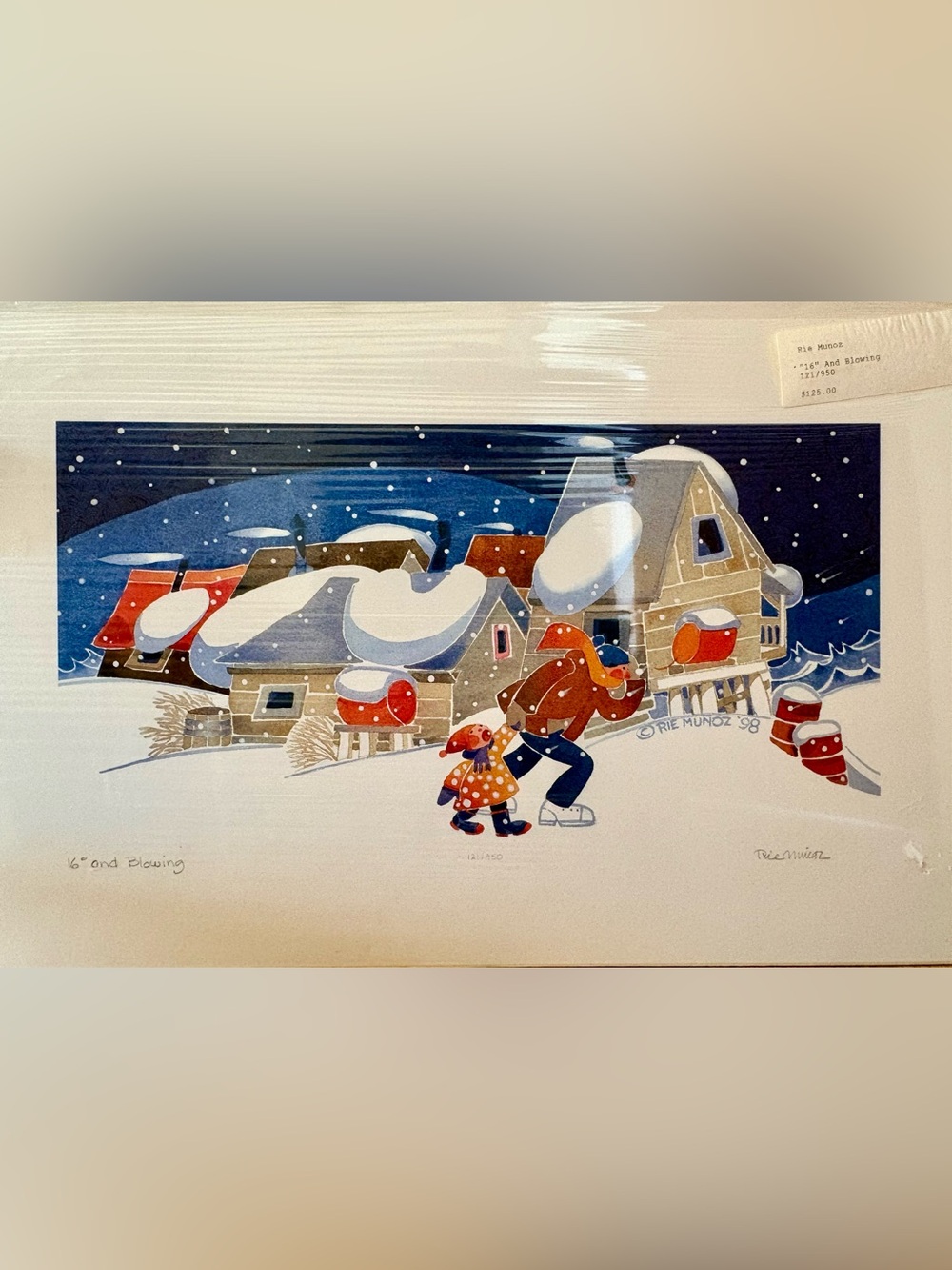 Rie Muñoz Signed & Numbered Limited Edition Print - "16" and Blowing" (121/950)